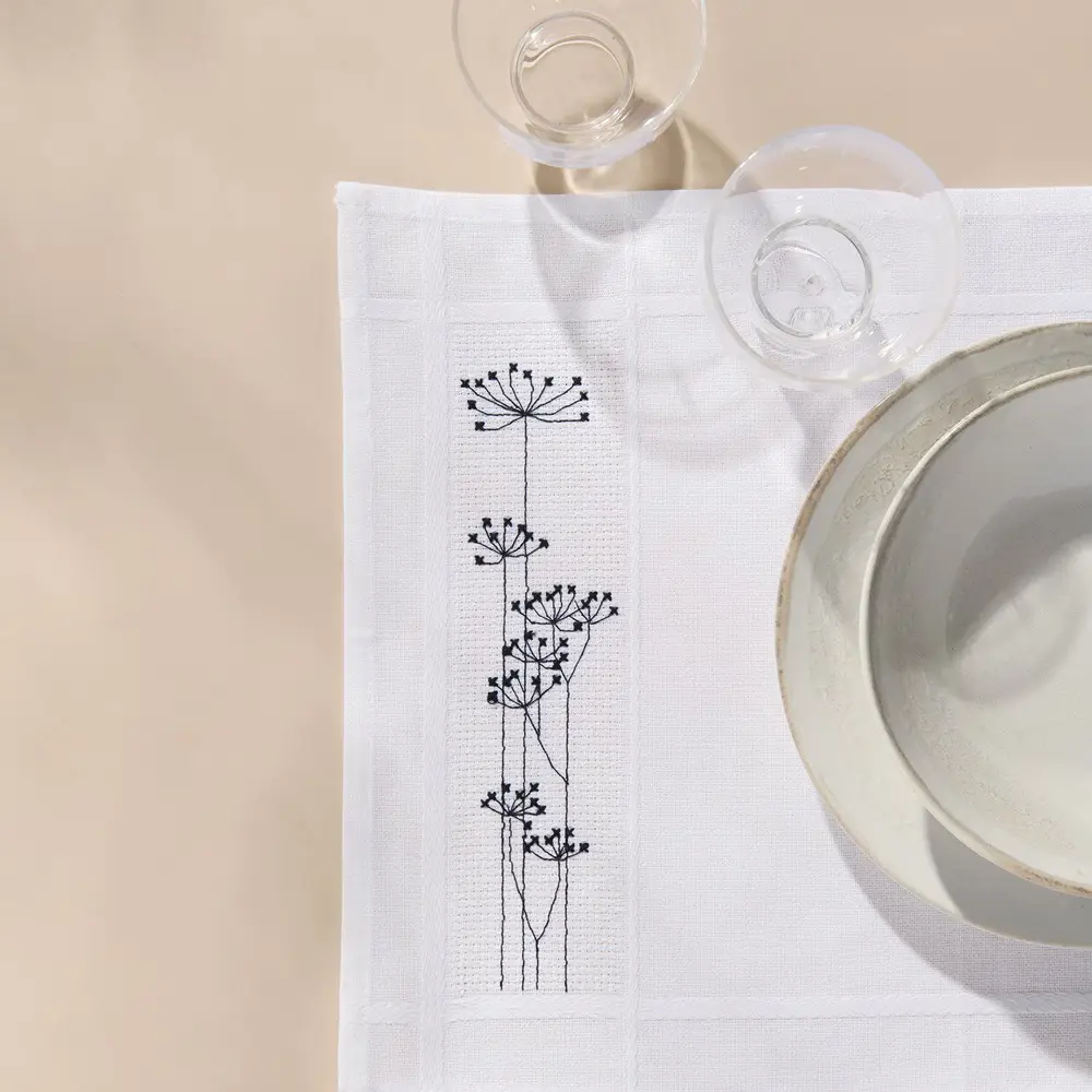 Rico - Borduurpakket Getelde Kruissteek, Placemats Gräser - 100440 | Het Wolhuis Rico - Borduurpakket Getelde Kruissteek, Placemats Gräser - 100440 | Het Wolhuis