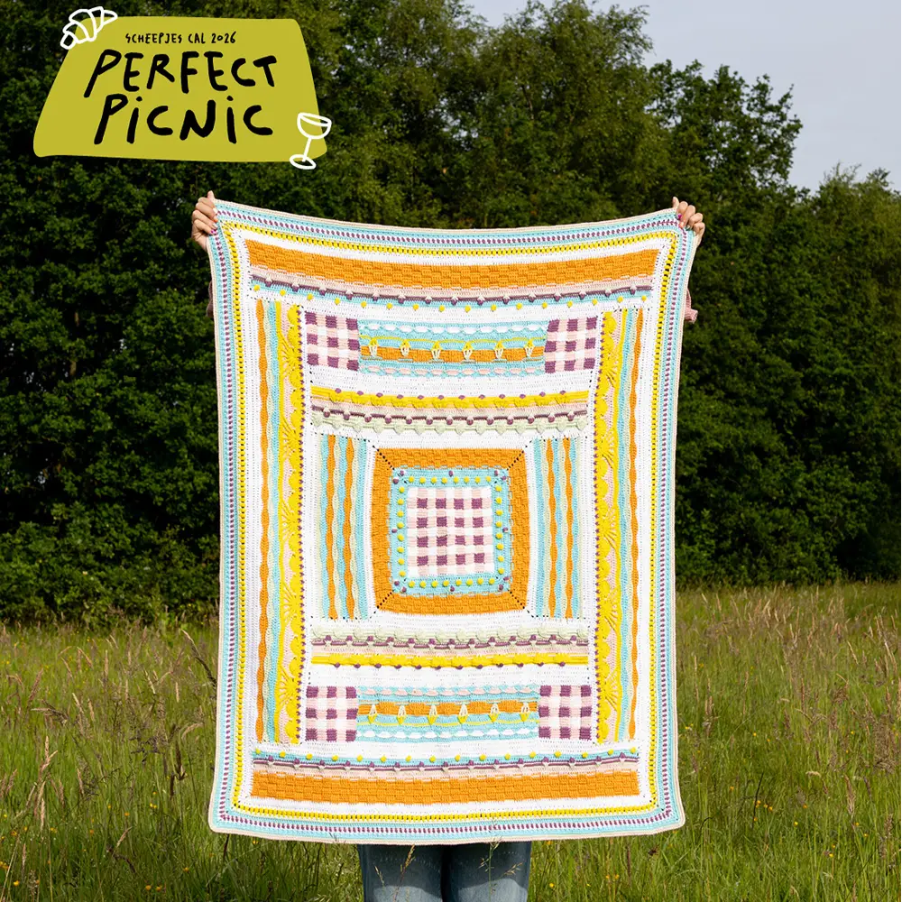 Scheepjes Perfect Picnic CAL 2026 - Kit Cotton Create DK | Het Wolhuis Scheepjes Perfect Picnic CAL 2026 - Kit Cotton Create DK - Dawn | Het Wolhuis