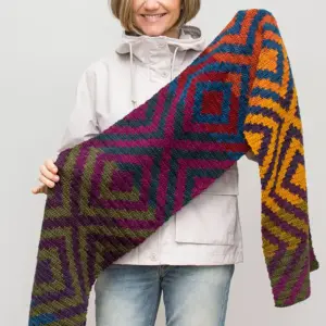 GeoCake Scarf By Natalia Kononova | Het Wolhuis