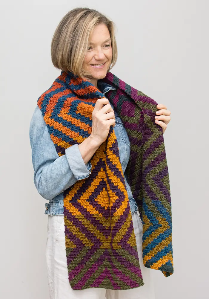 GeoCake Scarf By Natalia Kononova | Het Wolhuis GeoCake Scarf By Natalia Kononova | Het Wolhuis