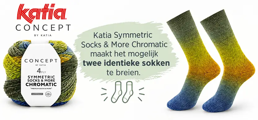 Katia Symmetric Socks & More Chromatic | Sokkenwol