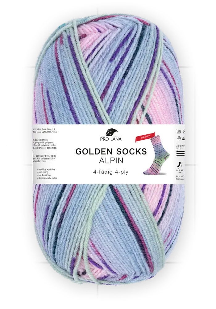 Pro Lana Golden Socks Alpin Stretch 4ply | Het Wolhuis Pro Lana Golden Socks Alpin Stretch 4ply-469.01 | Het Wolhuis