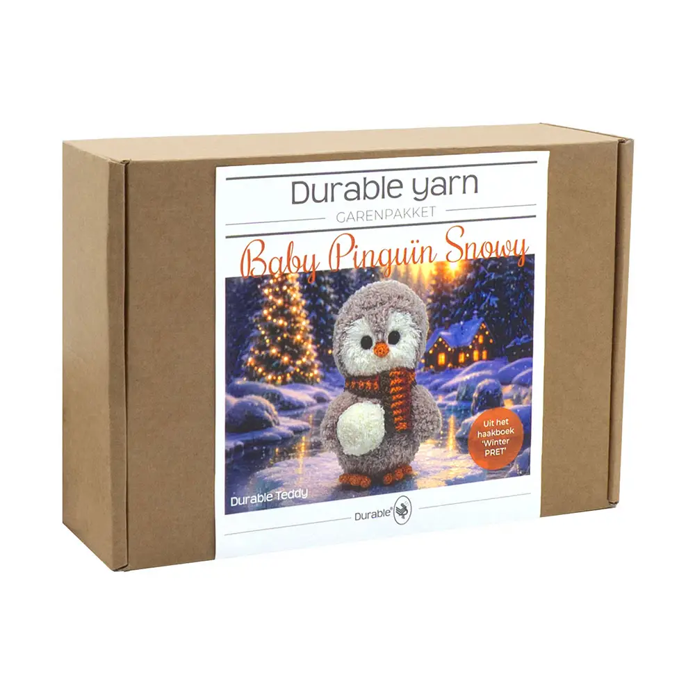 Winterpret - Garenpakket Baby Pinguïn Snowy | Het Wolhuis Winterpret - Garenpakket Baby Pinguïn Snowy | Het Wolhuis