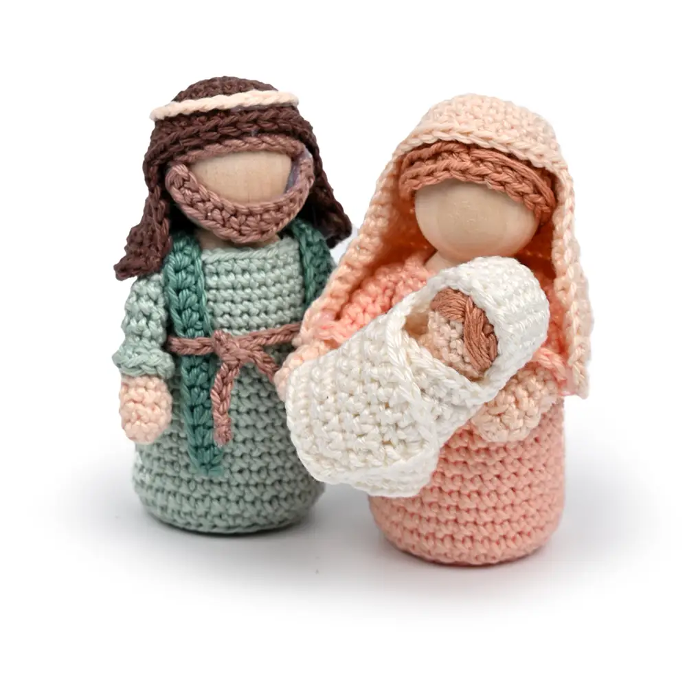Winterpret - Garenpakket Jozef, Maria en Jezus | Het Wolhuis Winterpret - Garenpakket Jozef, Maria en Jezus | Het Wolhuis