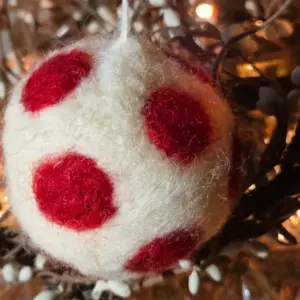 workshop kerstballen naaldvilten
